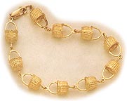 Nantucket Basket Bracelet Large 14Kt Gold