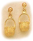 Nantucket Basket Earrings Mini