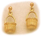 Nantucket Lightship Basket Earrings