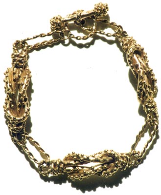 Nantucket Knot Bracelet in Solid 14kt. Gold