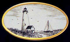 Valet Box Lighthouse & Sailboat