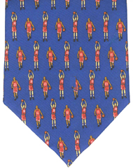 Basketball Tie - Basketball Player - Blue