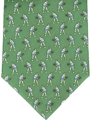 Tennis Tie - Tennis Player - Green