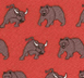 Financial Tie - Bull & Bear - Red